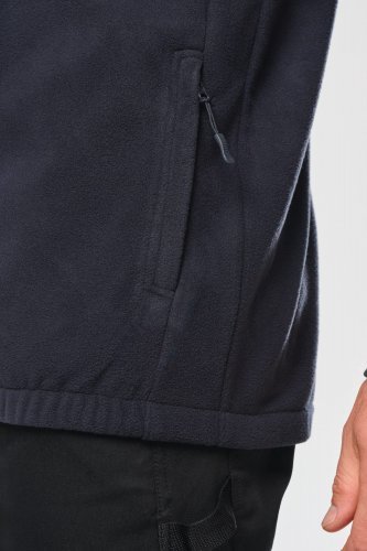 Giacca in pile con maniche removibili uomo