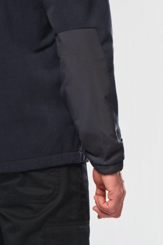 Giacca in pile con maniche removibili uomo