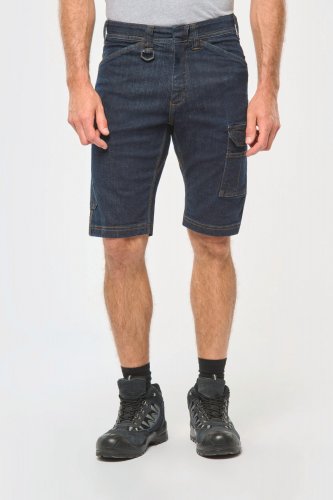 Bermuda uomo denim multitasche