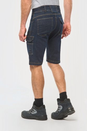 Bermuda uomo denim multitasche