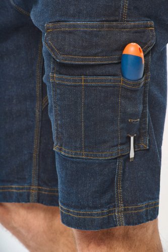Bermuda uomo denim multitasche