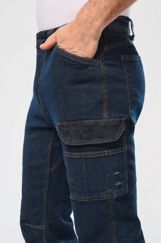 Pantaloni denim uomo multitasche