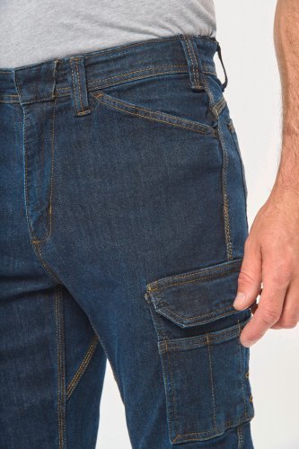 Pantaloni denim uomo multitasche