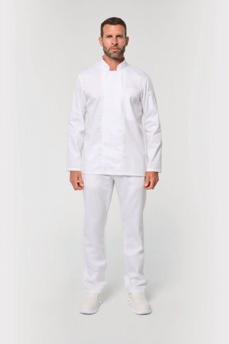 Giacca da cuoco ecosostenibile e traspirante maniche lunghe unisex