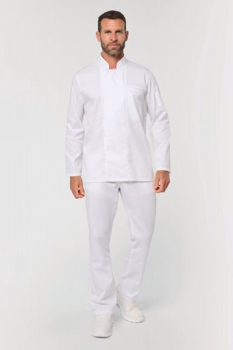 Giacca da cuoco ecosostenibile e traspirante maniche lunghe unisex