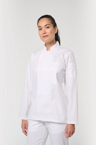 Giacca da cuoco ecosostenibile e traspirante maniche lunghe unisex