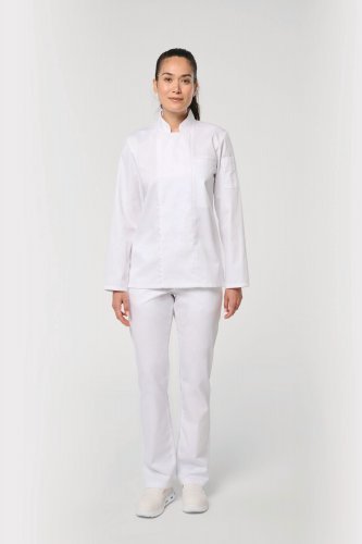 Giacca da cuoco ecosostenibile e traspirante maniche lunghe unisex