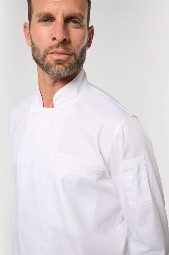 Giacca da cuoco ecosostenibile e traspirante maniche lunghe unisex