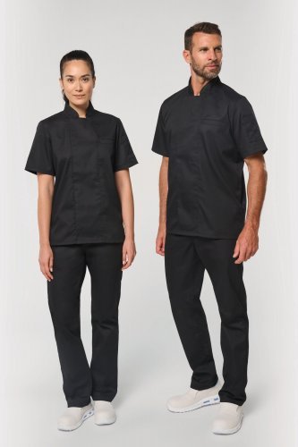 Giacca da cuoco ecosostenibile e traspirante maniche corte unisex