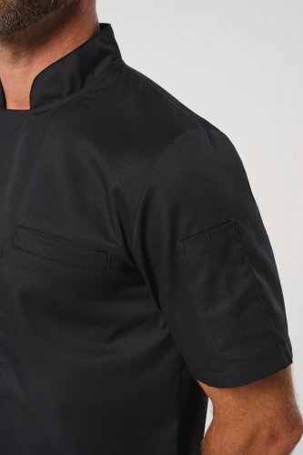 Giacca da cuoco ecosostenibile maniche corte unisex