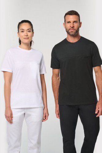 T-shirt da cuoco traspirante unisex