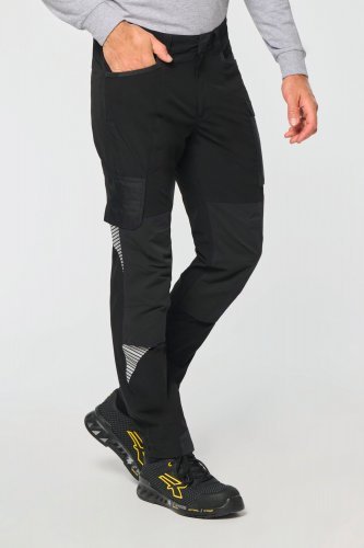 Pantaloni elasticizzati leggeri multitasche riciclati