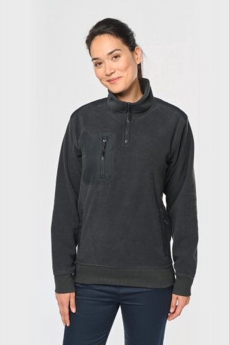 Pile unisex ecosostenibile con collo con zip