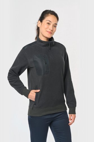 Pile unisex ecosostenibile con collo con zip