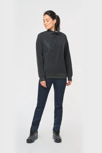 Pile unisex ecosostenibile con collo con zip