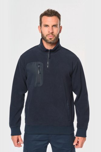 Pile unisex ecosostenibile con collo con zip