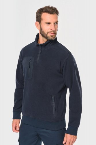 Pile unisex ecosostenibile con collo con zip