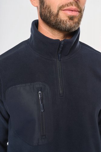 Pile unisex ecosostenibile con collo con zip