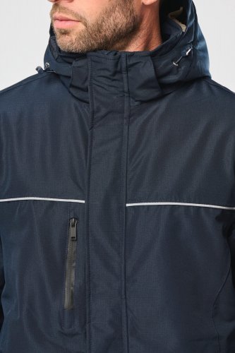 Parka performance unisex con cappuccio