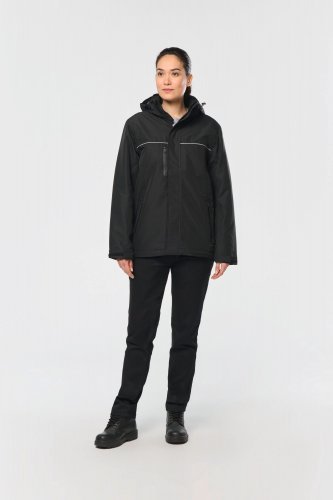 Parka performance unisex con cappuccio