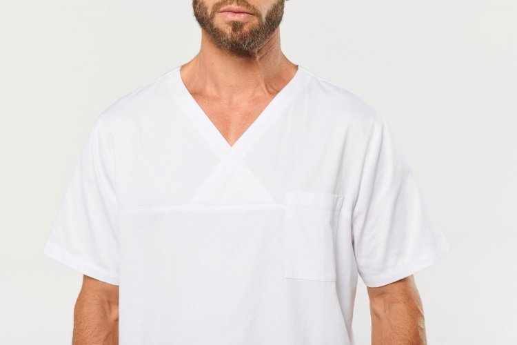 Tunica unisex in cotone maniche corte