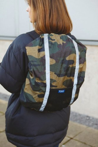 Copertura per zaino fluo