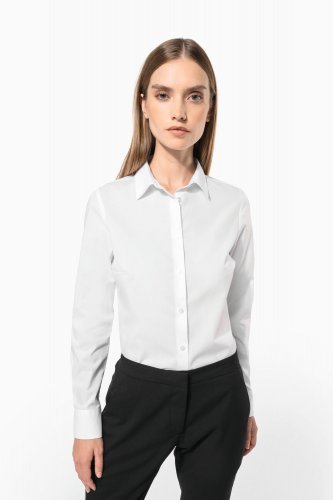 Camicia popeline policotone donna facile da lavare