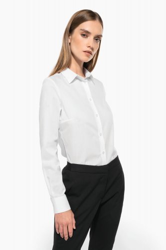 Camicia popeline policotone donna facile da lavare