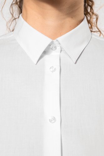 Camicia popeline policotone donna facile da lavare