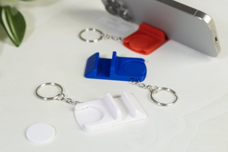 Portachiavi con gettone in rabs per carrello hoken