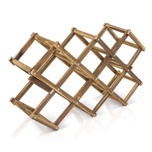 Portabottiglie in legno da 10 bottiglie rak