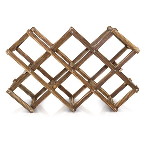 Portabottiglie in legno da 10 bottiglie rak