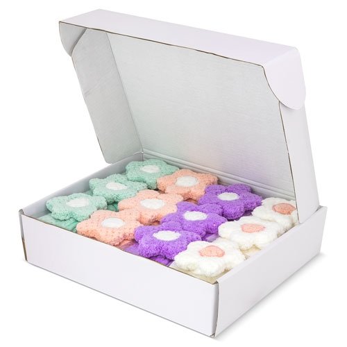 Set 12 asciugamani con motivi floreali primavera