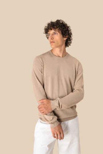Pullover uomo ecosostenibile girocollo