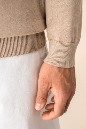 Pullover uomo ecosostenibile girocollo