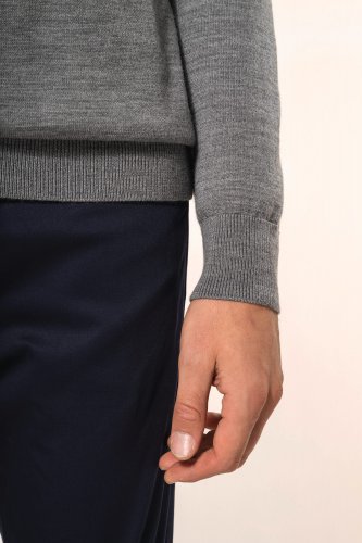 Pullover uomo merino con collo dolcevita