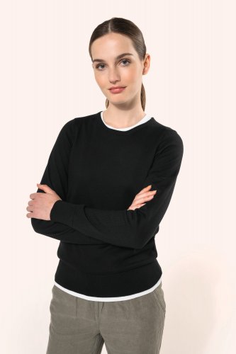 Pullover donna supima® girocollo