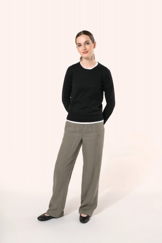 Pullover donna supima® girocollo