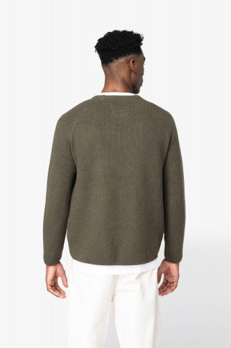 Pullover uomo ecosostenibile a maglia grossa