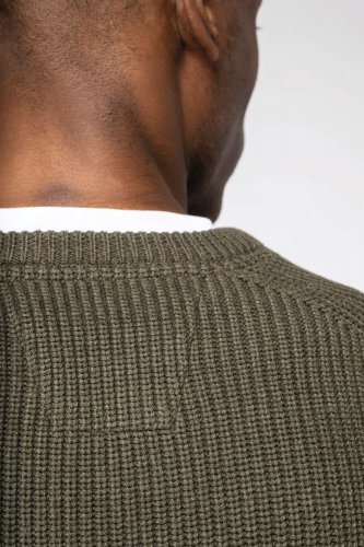 Pullover uomo ecosostenibile a maglia grossa