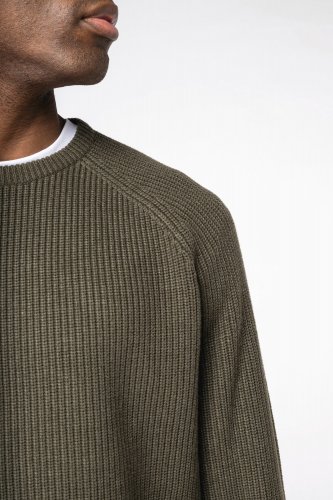 Pullover uomo ecosostenibile a maglia grossa