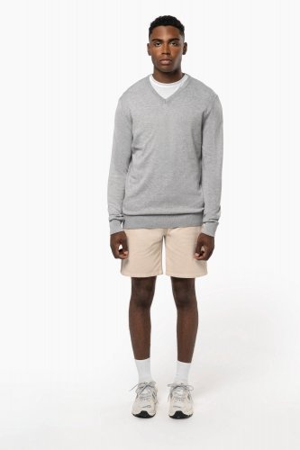 Pullover uomo con collo a v ecosostenibile