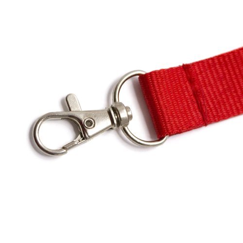 Lanyard poliestere resistente , gancio metallo, vari colori