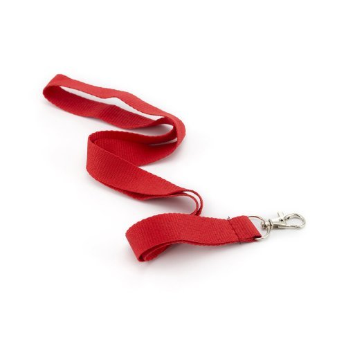 Lanyard poliestere resistente , gancio metallo, vari colori
