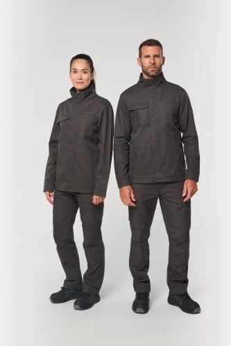 Chaqueta de trabajo sin metal unisex