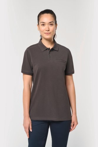 Polo unisex ecosostenibile con tasca sul petto