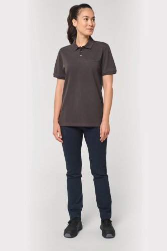 Polo unisex ecosostenibile con tasca sul petto