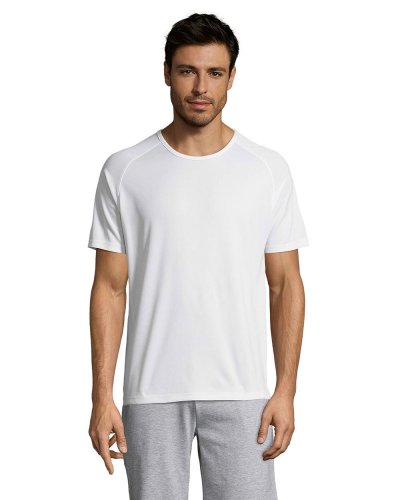 T-shirt uomo Sporty traspirante Bianco
