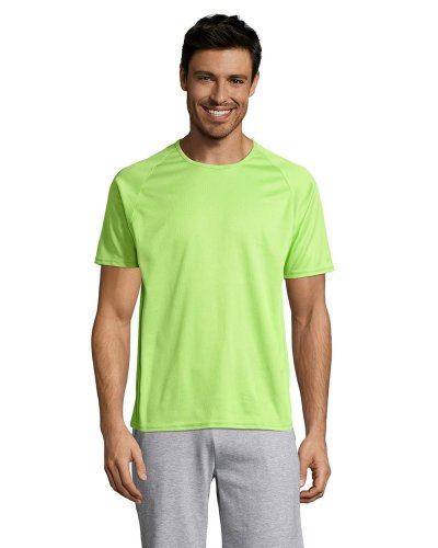 T-shirt uomo Sporty traspirante Verde Mela