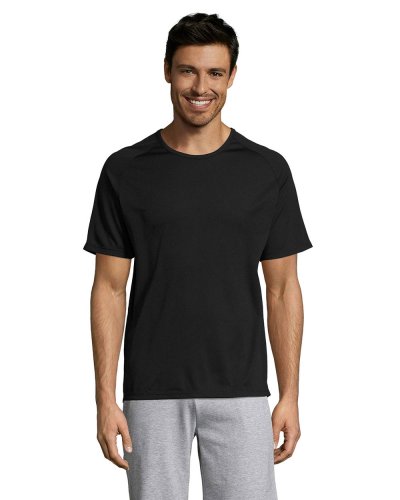 T-shirt uomo Sporty traspirante Nero